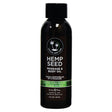 Hemp Seed Massage & Body Oil - Naked In The Woods (White Tea & Ginger) - LOTIONS & LUBES