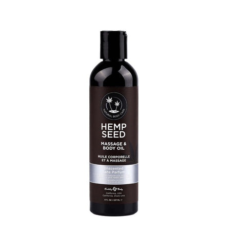 Hemp Seed Massage & Body Oil - Unscented - 237 ml Bottle - Naughty by Nature Adult Store