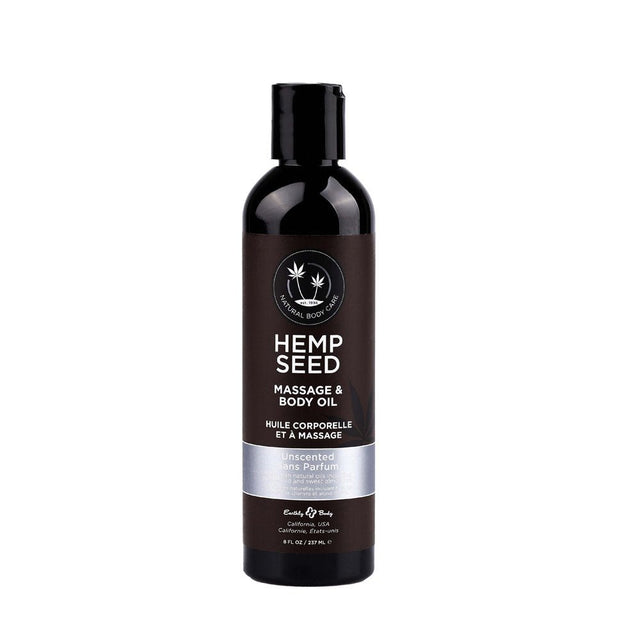 Hemp Seed Massage & Body Oil - Unscented - 237 ml Bottle - Naughty by Nature Adult Store
