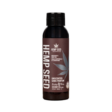 Hemp Seed Massage & Body Oil - Unscented - 59 ml Bottle - Naughty by Nature Adult Store