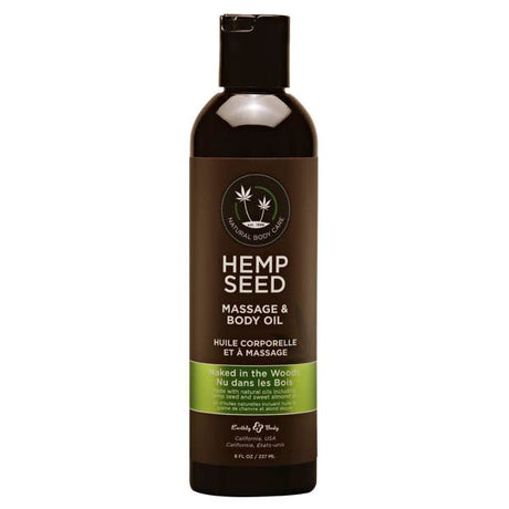 Hemp Seed Massage & Body Oil - (White Tea & Ginger) - LOTIONS & LUBES