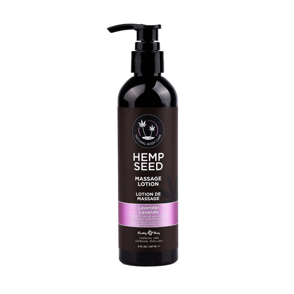 Hemp Seed Massage Lotion - Lavender Scented - 237 ml Bottle - Naughty by Nature Adult Store