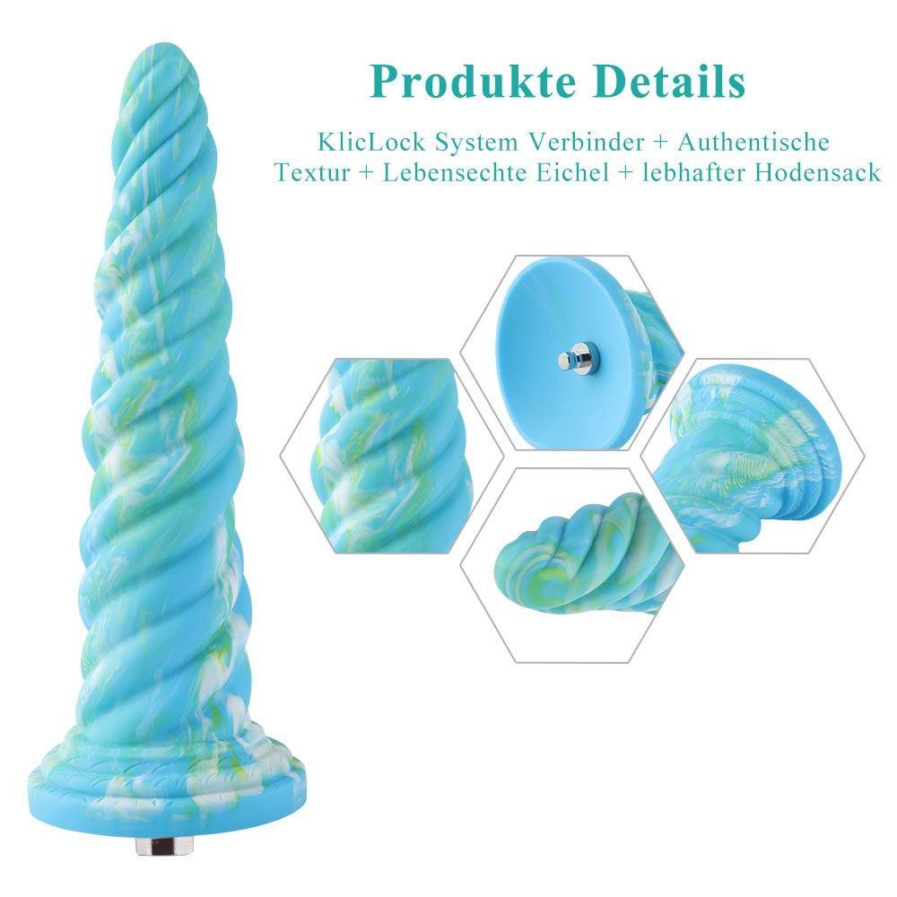 HiSmith - 10" Silicone Aqua Awl Dildo (KlicLok) - Sex Toys
