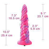 HiSmith - 10" Silicone Monster Series Pink Awl (KlicLok) - Sex Toys