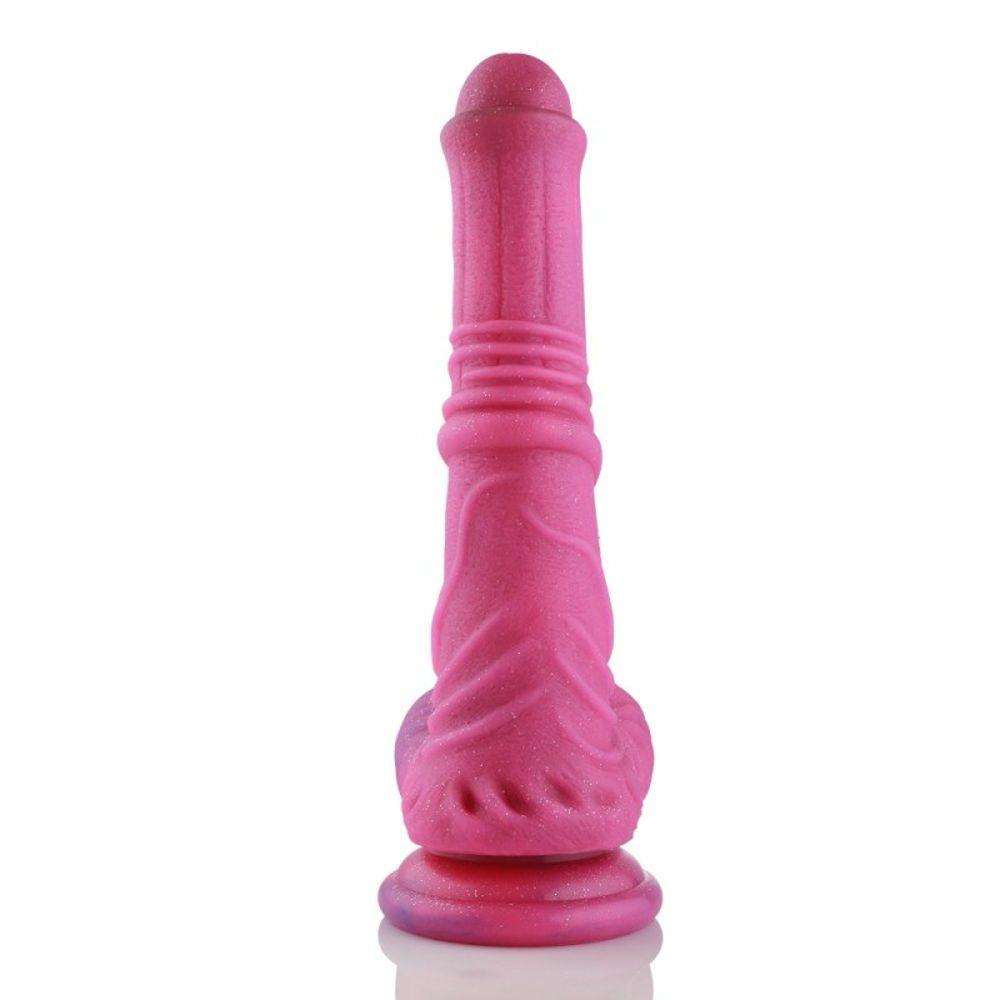 HiSmith - 10" Silicone Pink Monster Dildo (KlicLok) - Sex Toys