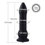 Hismith - 10.43in Silicone Black Bullet (KlicLok) - Sex Toys