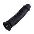 HiSmith - 11" Silicone Black Curved Dildo (KlicLok) - Sex Toys