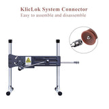 HiSmith 11.4" Slightly Curved Silicone Dildo With KlicLok For Premium Sex Machine - MACHINES - PREMIUM