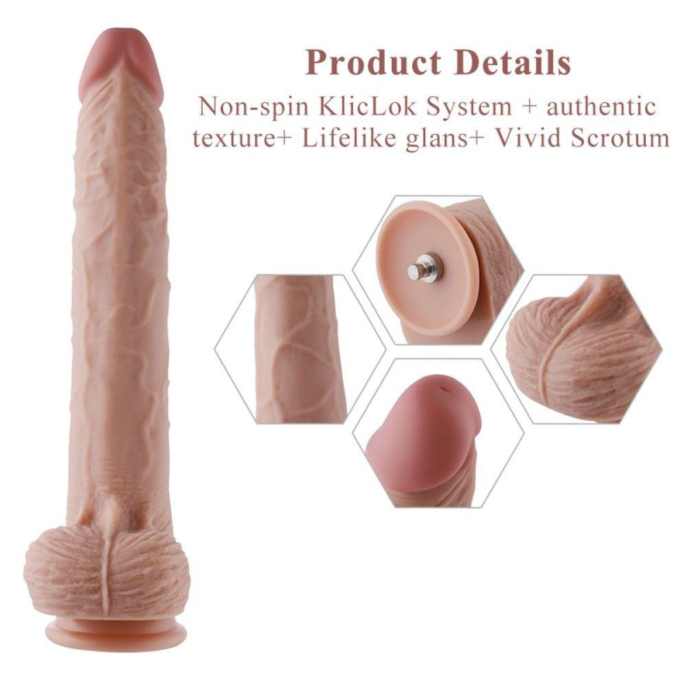 HiSmith - 11.8" Silicone Dildo (KlicLok) - Sex Toys