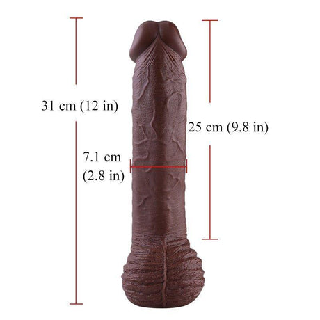 HiSmith - 12" PVC Monstrous Big Dildo (KlicLok) - Sex Toys