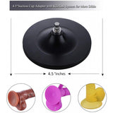 HiSmith - 4.5" Black Suction Cup Adaptor (KlicLok) - Sex Toys