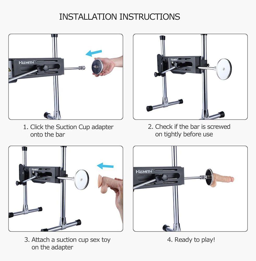 HiSmith - 4.5" Purple Suction Cup Adaptor (KlicLok) - Sex Toys