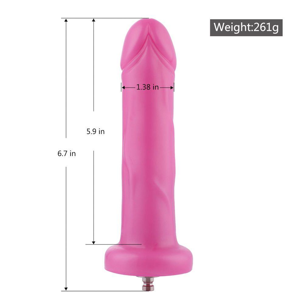 HiSmith - 6.7" Pink Silicone Dildo (KlicLok) - Sex Toys