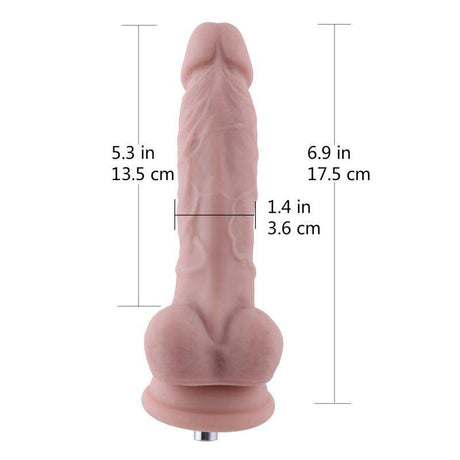 HiSmith - 6.9" Original Silicone Dildo (KlicLok) - Sex Toys