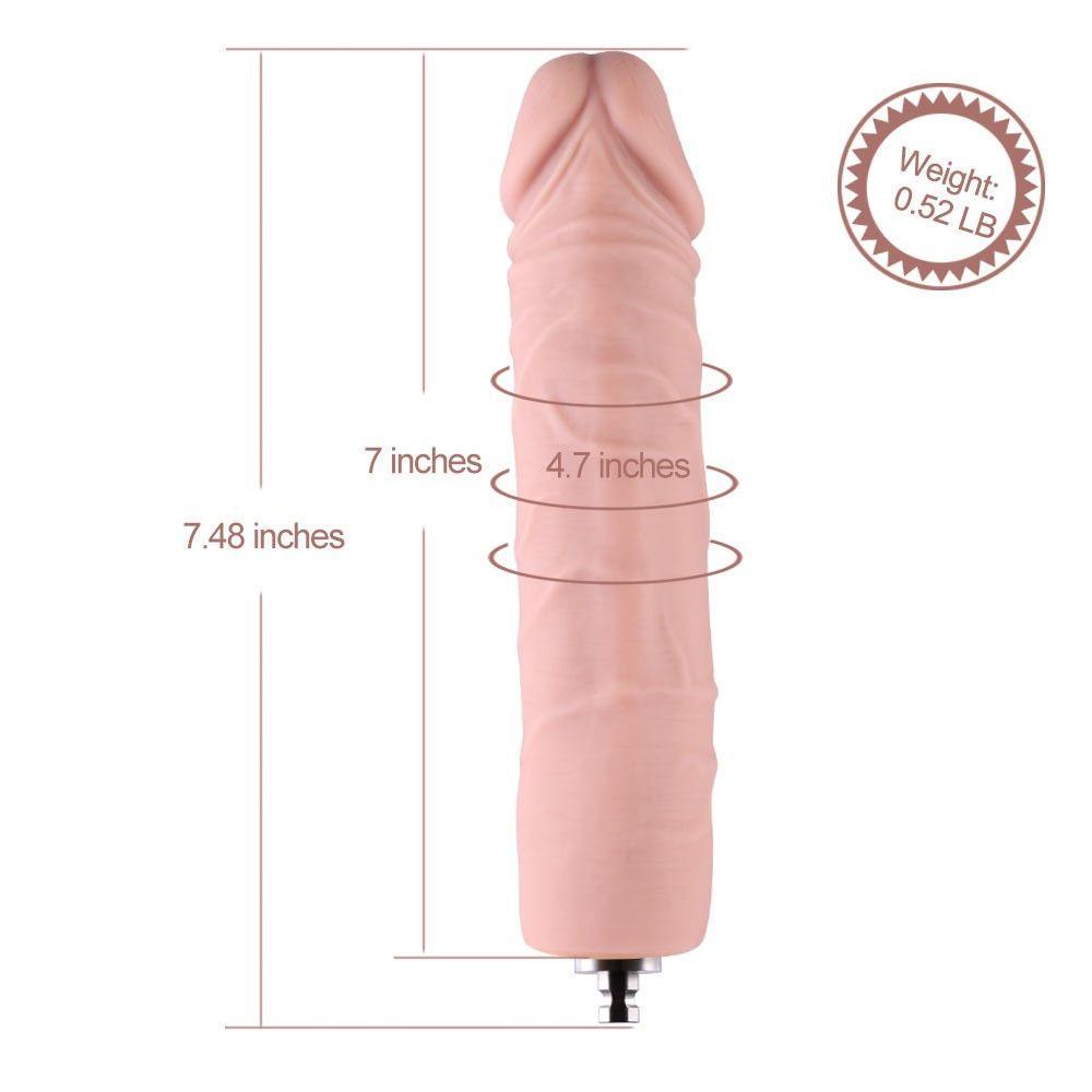 HiSmith - 7" Veined Slim Silicone Anal Dildo (KlicLok) - Sex Toys