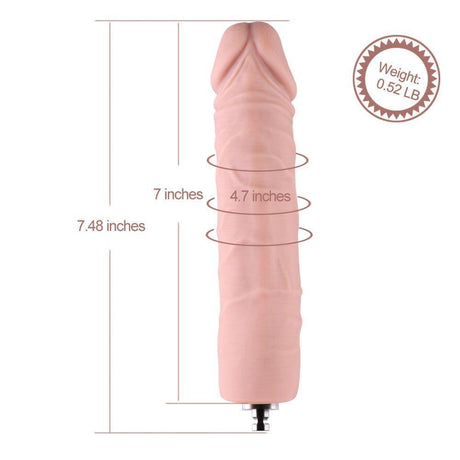 HiSmith - 7" Veined Slim Silicone Anal Dildo (KlicLok) - Sex Toys