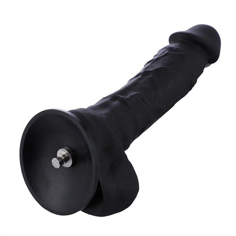 HiSmith - 8.3" Silicone Black Dildo (KlicLok) - Sex Toys