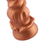 HiSmith - 8.5" Silicone Golden Monster Dildo (KlicLok) - Sex Toys