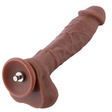 HiSmith - 9" Silicone Brown Dildo (KlicLok) - Sex Toys
