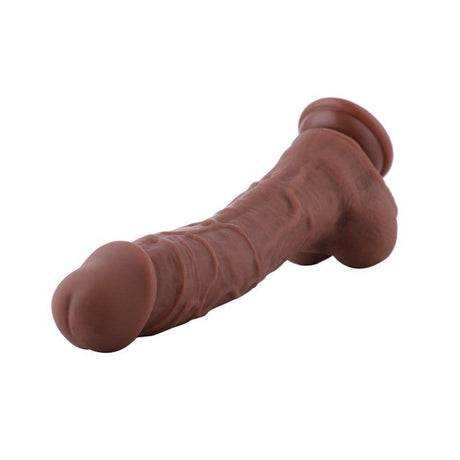 HiSmith - 9" Silicone Brown Dildo (KlicLok) - Sex Toys