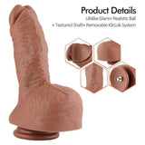 HiSmith - 9.1" Silicone Realistic Dildo (KlicLok) - MACHINES - PREMIUM