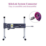 HiSmith - 9.5" Silicone Purple and Blue Monster Dildo (KlicLok) - Sex Toys