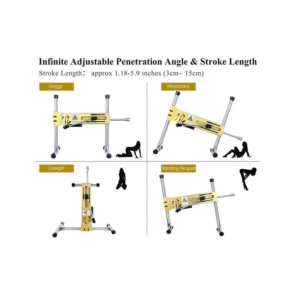 HiSmith - Gold Premium Sex Machine (Remote and App) - Sex Toys