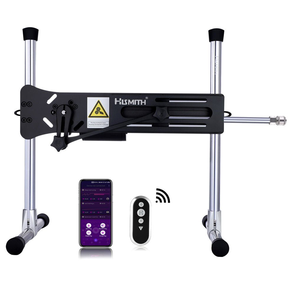 Hismith Premium 3.0 Sex Machine Black Mains Powered With App Control Remote - MACHINES-PREMIUM