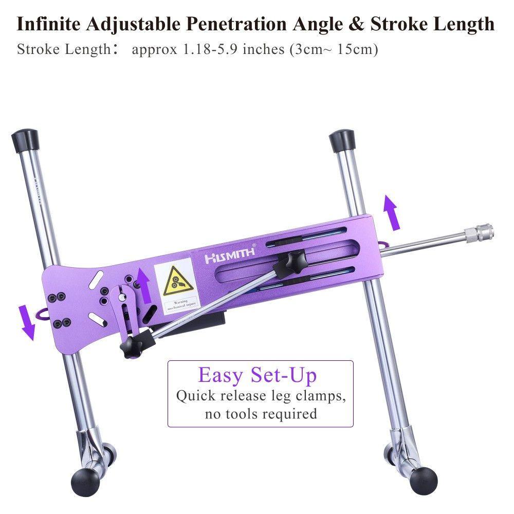 HiSmith - Purple Premium Sex Machine (Remote and App) - Sex Toys