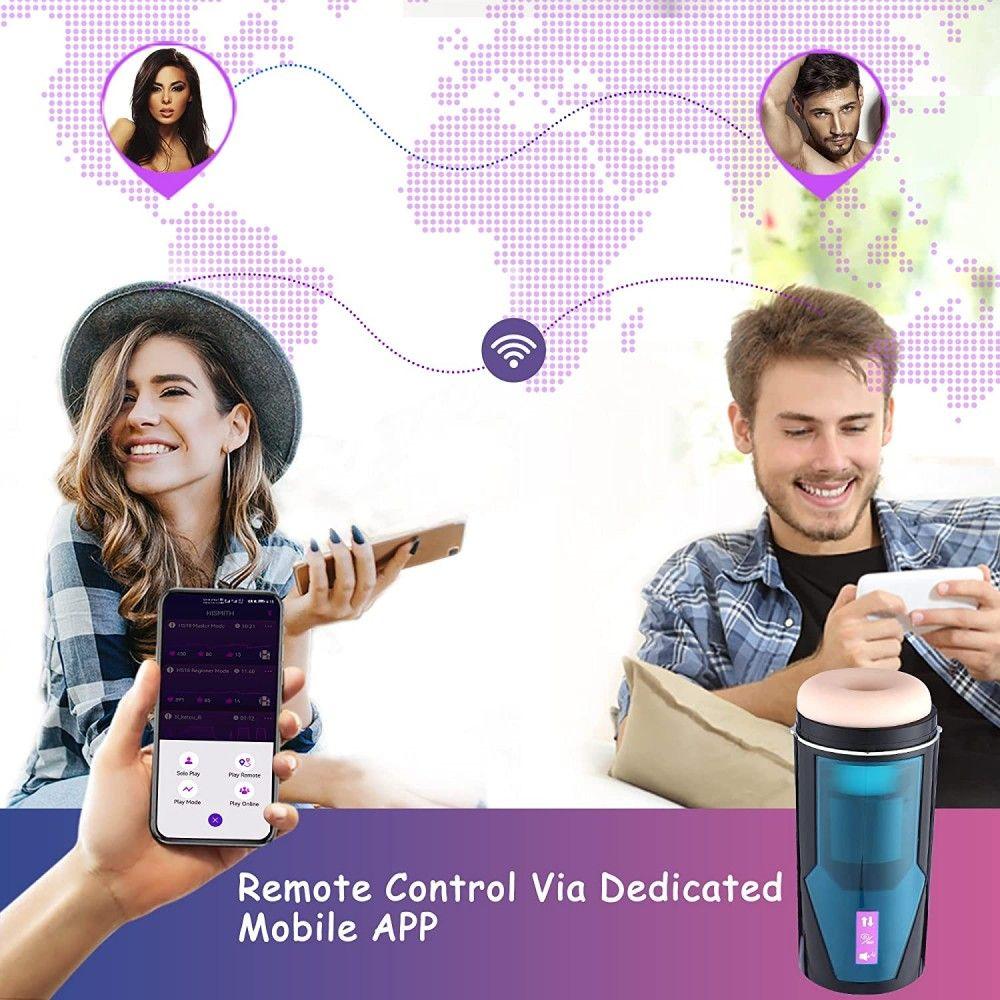 HiSmith Thrusting Male Stroker (Suction Base / KlicLok and App) - MASTURBATORS - PREMIUM