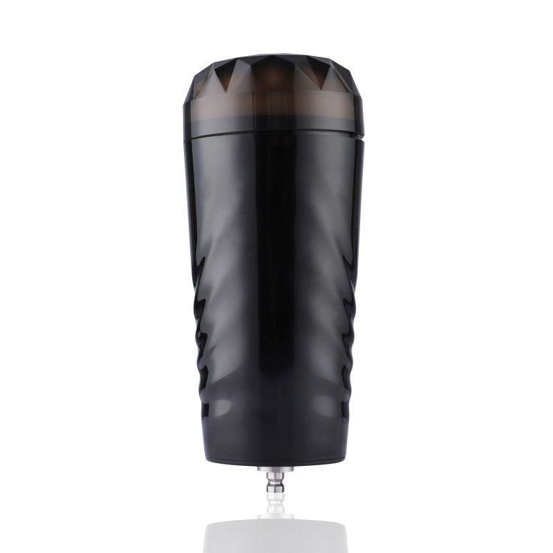 HiSmith - Vibrating Rechargeable Pussy Stroker with Black Case (KlicLok) - MASTURBATORS