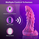 HiSmith Wildolo - 8.4" Silicone Vibrating Amor Dildo (Suction Remote and App) - Sex Toys