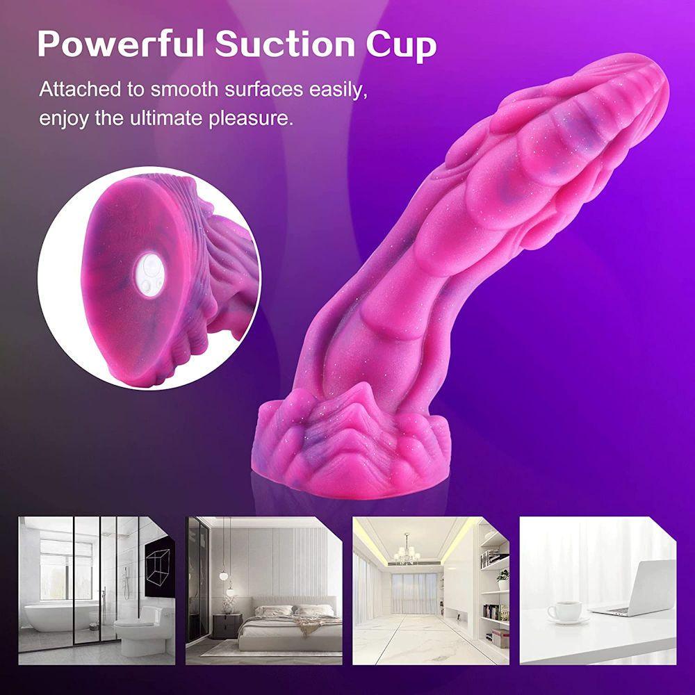HiSmith Wildolo - 8.4" Silicone Vibrating Amor Dildo (Suction Remote and App) - Sex Toys