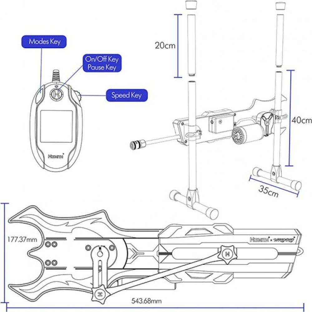 HiSmith & Wildolo Intelligent APP Controlled Premium Sex Machine (KlicLok) - MACHINES - PREMIUM