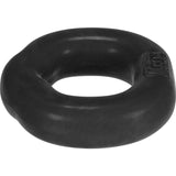 Hunkyjunk FIT Ergo Long - Wear Silicone Cock Ring – Tar Black - Adult Toys