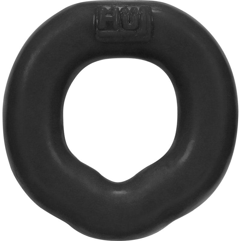 Hunkyjunk FIT Ergo Long - Wear Silicone Cock Ring – Tar Black - Adult Toys