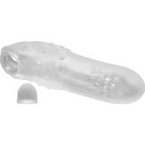 Hunkyjunk SWELL Adjust - fit Penis Extension Sleeve | Silicone Ice - Adult Toys