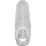 Hunkyjunk SWELL Adjust - fit Penis Extension Sleeve | Silicone Ice - Adult Toys