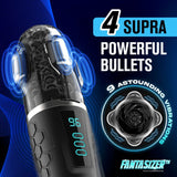 Hypershaker Automatic App Controlled LCD Masturbator Black - Adult Toys