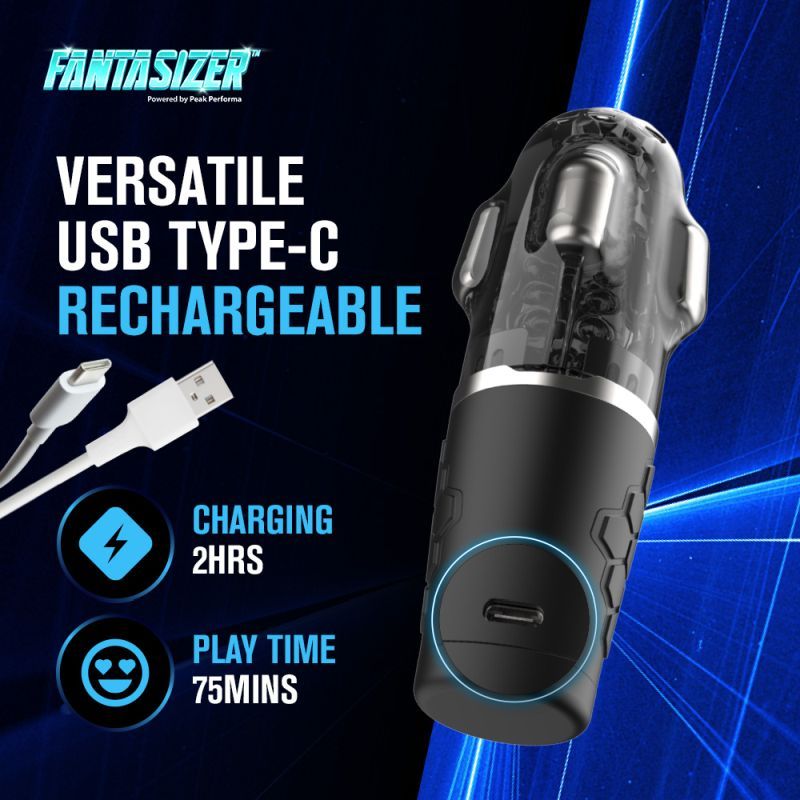 Hypershaker Automatic App Controlled LCD Masturbator Black - Adult Toys
