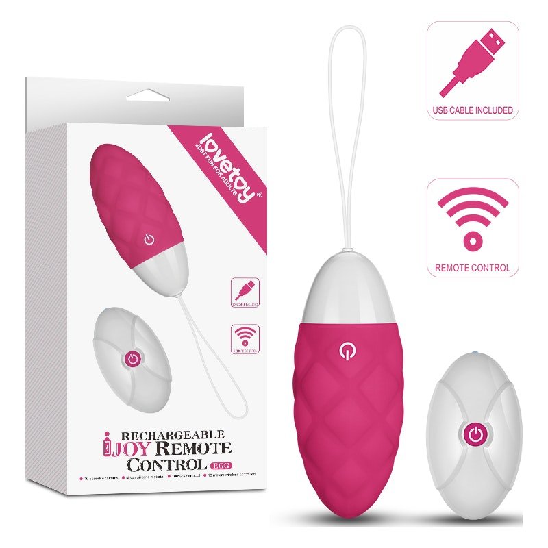 IJOY Wireless Remote Control Rechargeable Egg Pink - Adult Toys