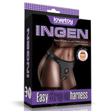 Ingen Easy Strap - On Harness - Black Adjustable (No Probe Included) - STRAP - ONS