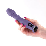 INYA Integra - Grey 18.2 cm Vibrator with Sliding Ring Shaft - VIBRATORS