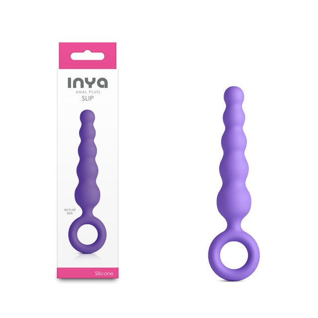 Inya Slip Purple Anal Plug Twelve Point Seven Centimeters For Comfortable Wear - ANAL TOYS