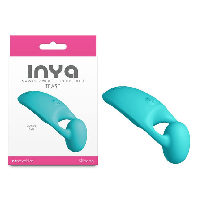 Inya Tease Teal USB Rechargeable Finger Stimulator - STIMULATORS