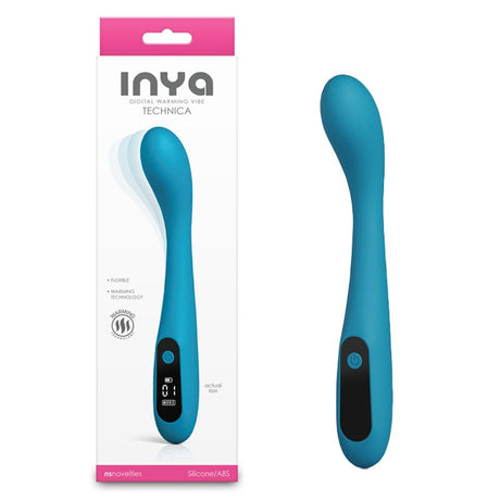 INYA Technica - Teal 19.2 cm Warming Vibrator - VIBRATORS