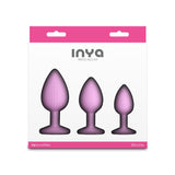 INYA Triple Ace Kit - Blush - Pink Butt Plugs - Set of 3 Sizes - ANAL TOYS