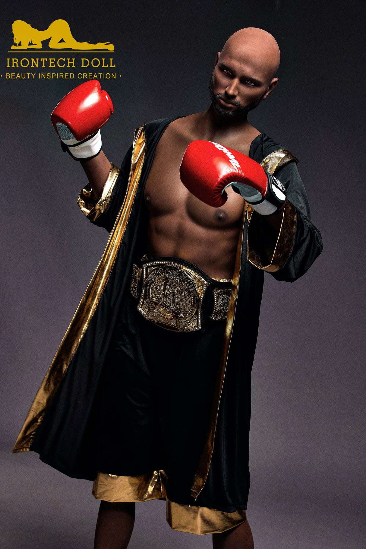 Irontech 175cm Boxing Male Sex Doll Kevin Strong Realistic Figure - Sex Doll