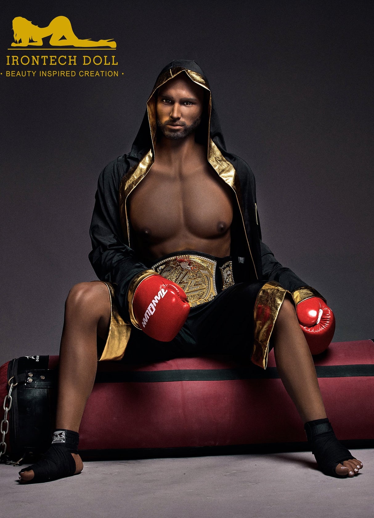 Irontech 175cm Boxing Male Sex Doll Kevin Strong Realistic Figure - Sex Doll