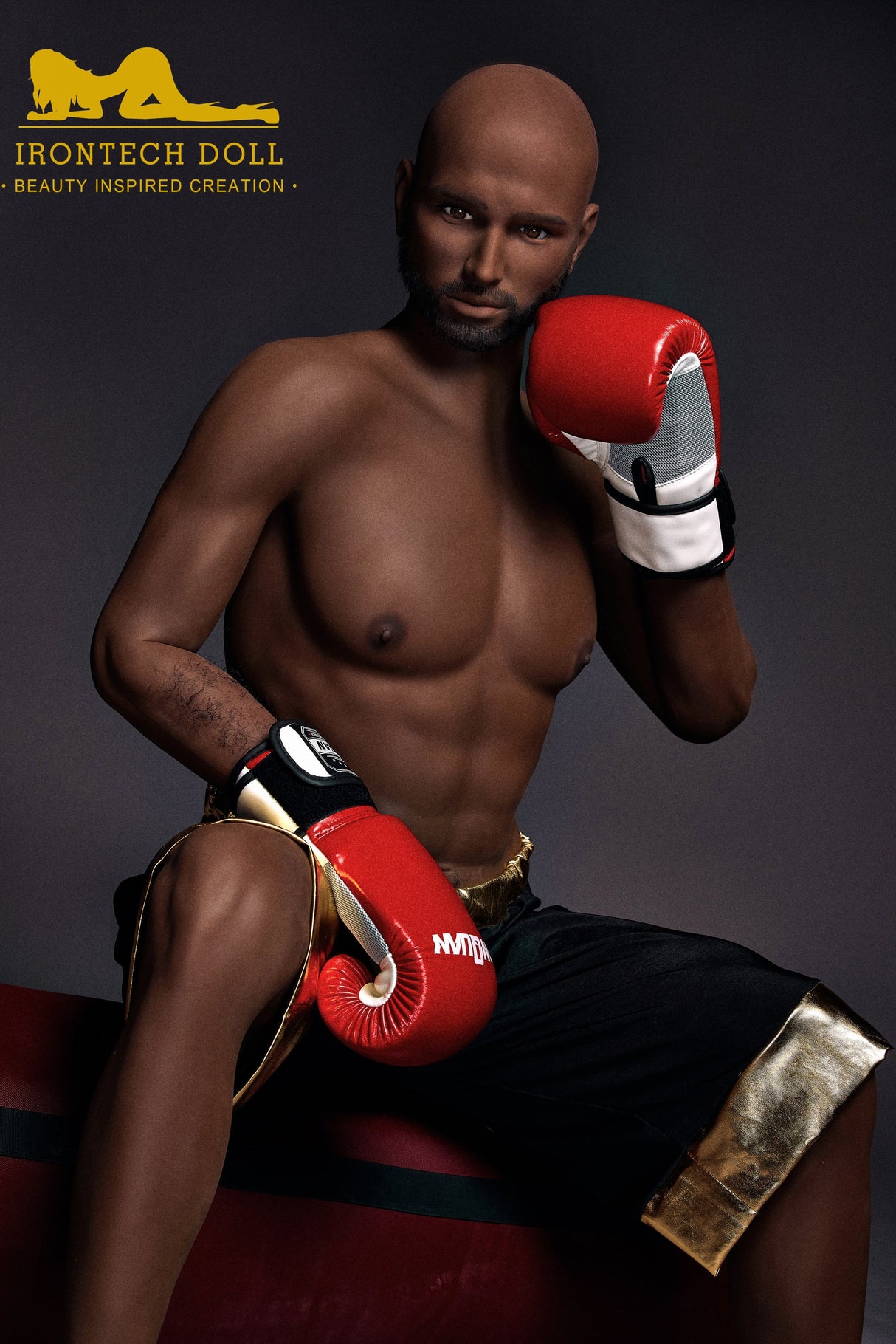 Irontech 175cm Boxing Male Sex Doll Kevin Strong Realistic Figure - Sex Doll